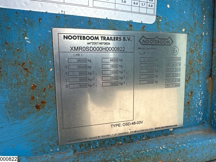 Nooteboom open laadbak