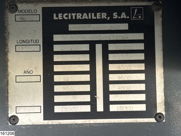 Lecitrailer gesloten bak