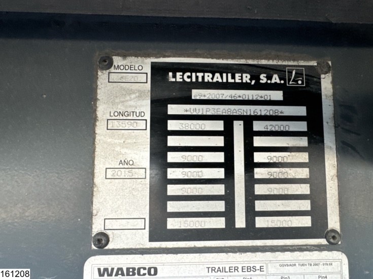 Lecitrailer gesloten bak