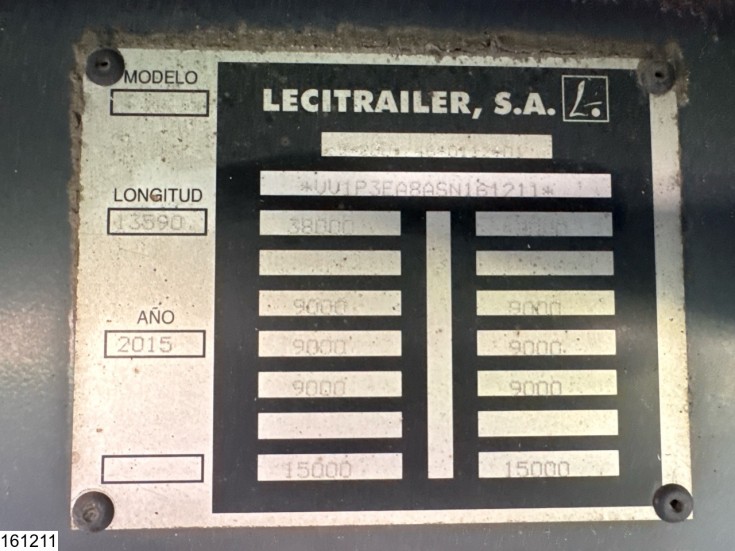 Lecitrailer gesloten bak