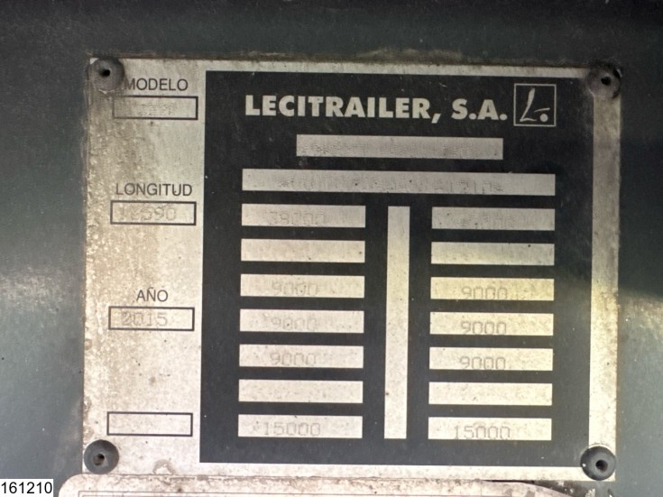 Lecitrailer gesloten bak