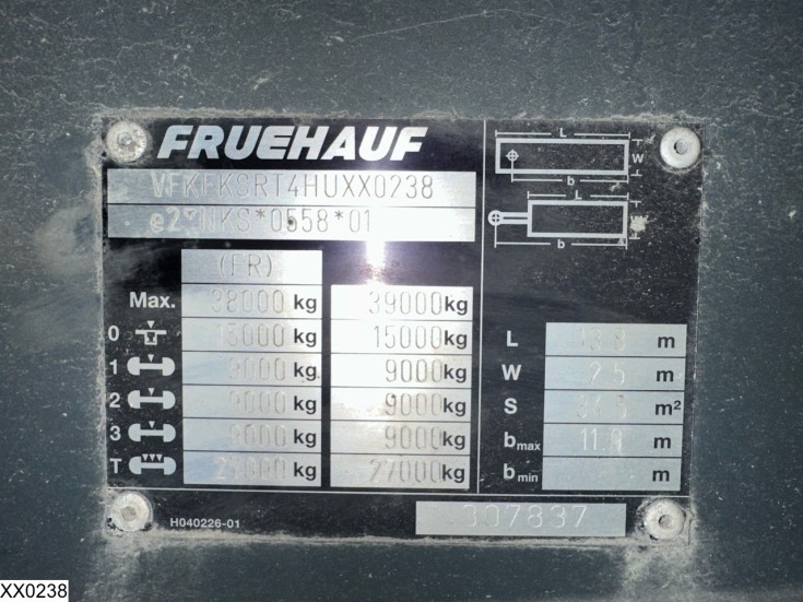 Fruehauf gesloten bak