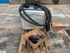 Hyva Tank, pump, hoses, control valve