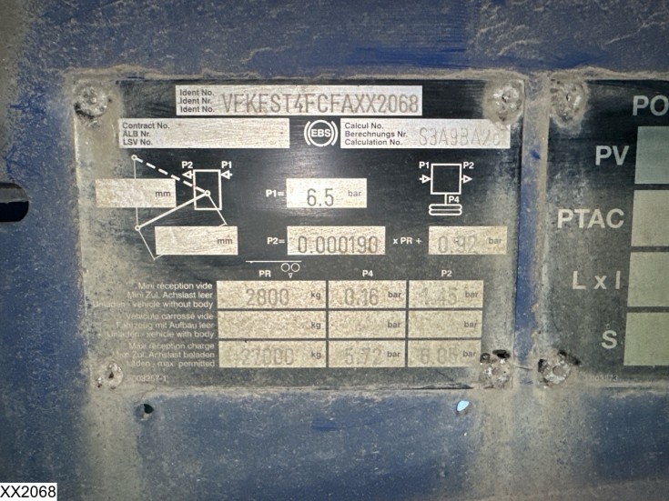 Fruehauf open laadbak