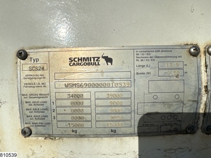 Schmitz open laadbak