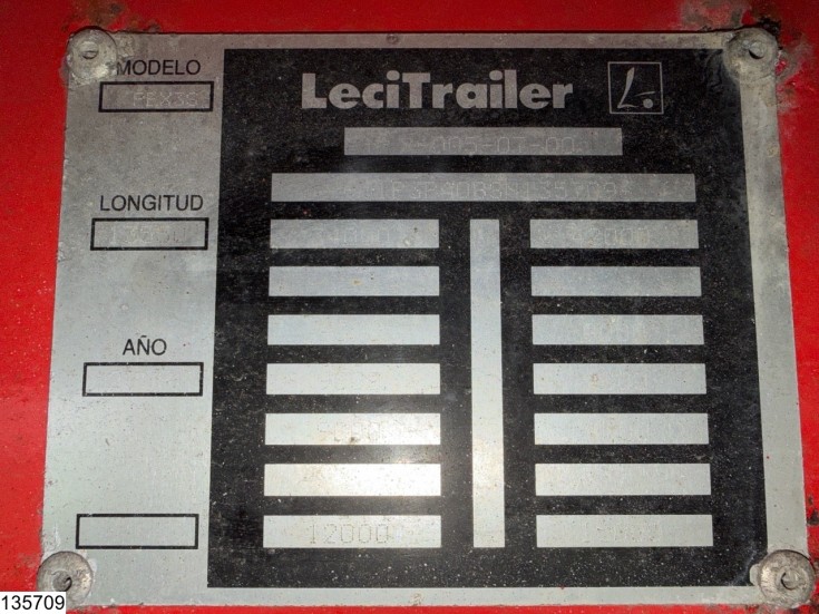 Lecitrailer open laadbak