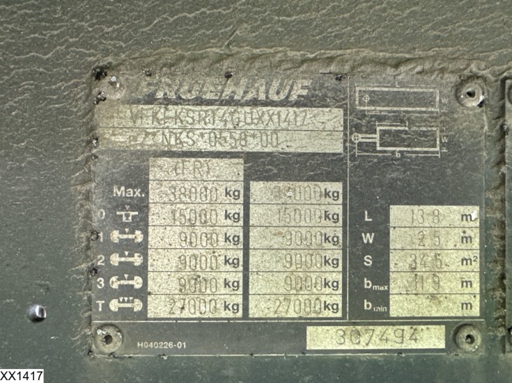 Fruehauf gesloten bak