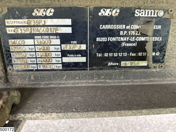 Samro gesloten bak