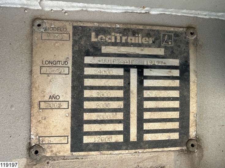 Lecitrailer open laadbak