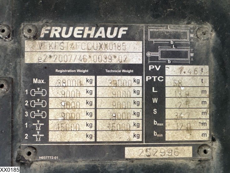 Fruehauf open laadbak