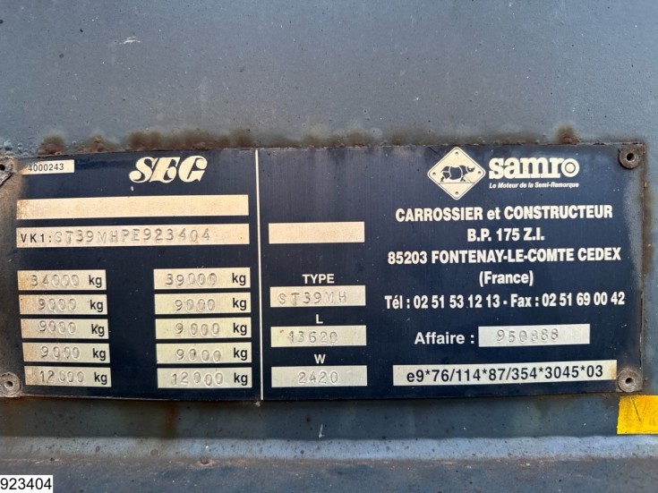 Samro open laadbak