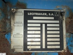 Lecitrailer open laadbak