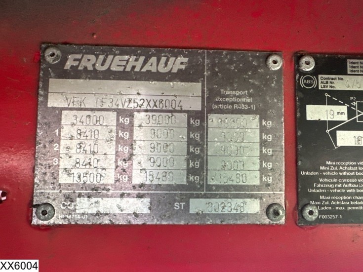 Fruehauf gesloten bak