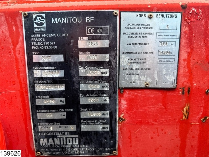 Manitou MRT 1650