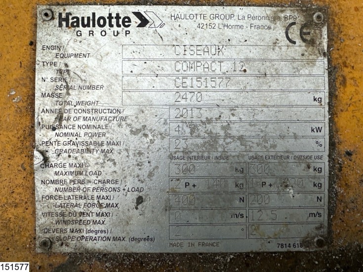 Haulotte Compact 12